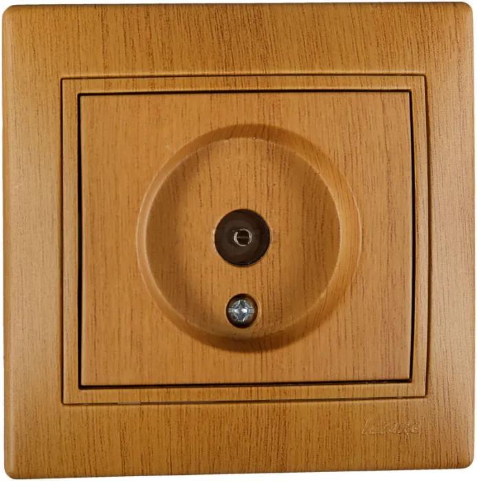 Розетка телевизионная концевая MIRA Дуб классический