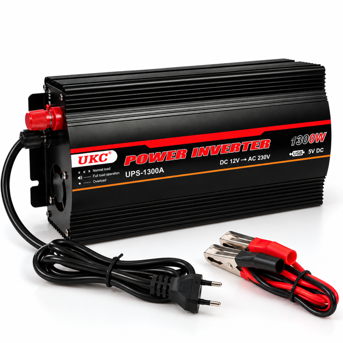 Преобразователь напряжения UKC 1300W 12V-220V U1300-PS (UPS-1300A)