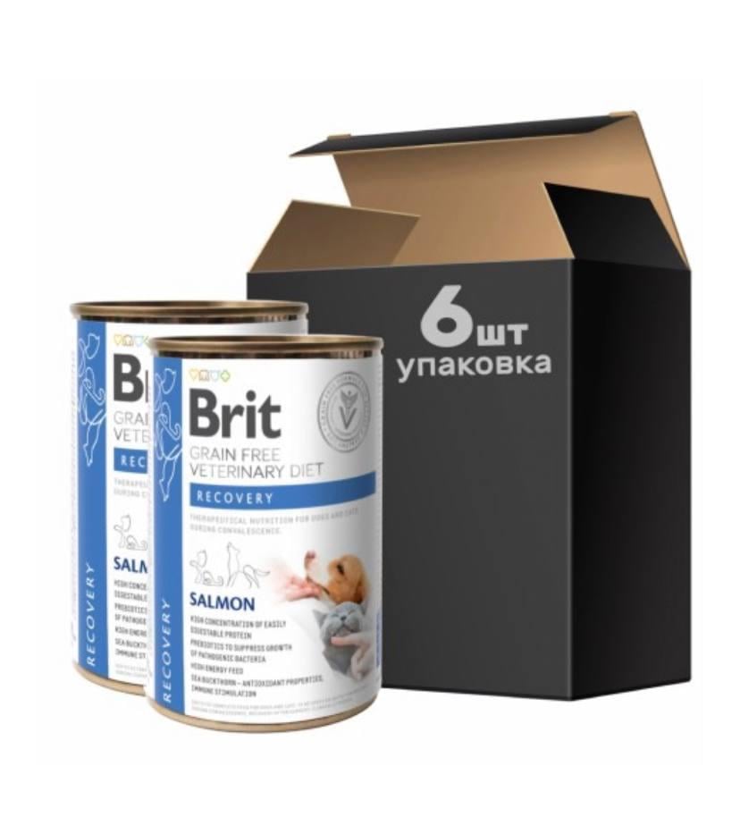 Корм вологий беззерновий збалансований Brit VD REcovery у відновлювальний період після серйозних хвороб/операцій 6х400 г (536191) - фото 2 Корм вологий беззерновий збалансований Brit VD REcovery у відновлювальний період після серйозних хвороб/операцій 6х400 г (536191) - фото 2