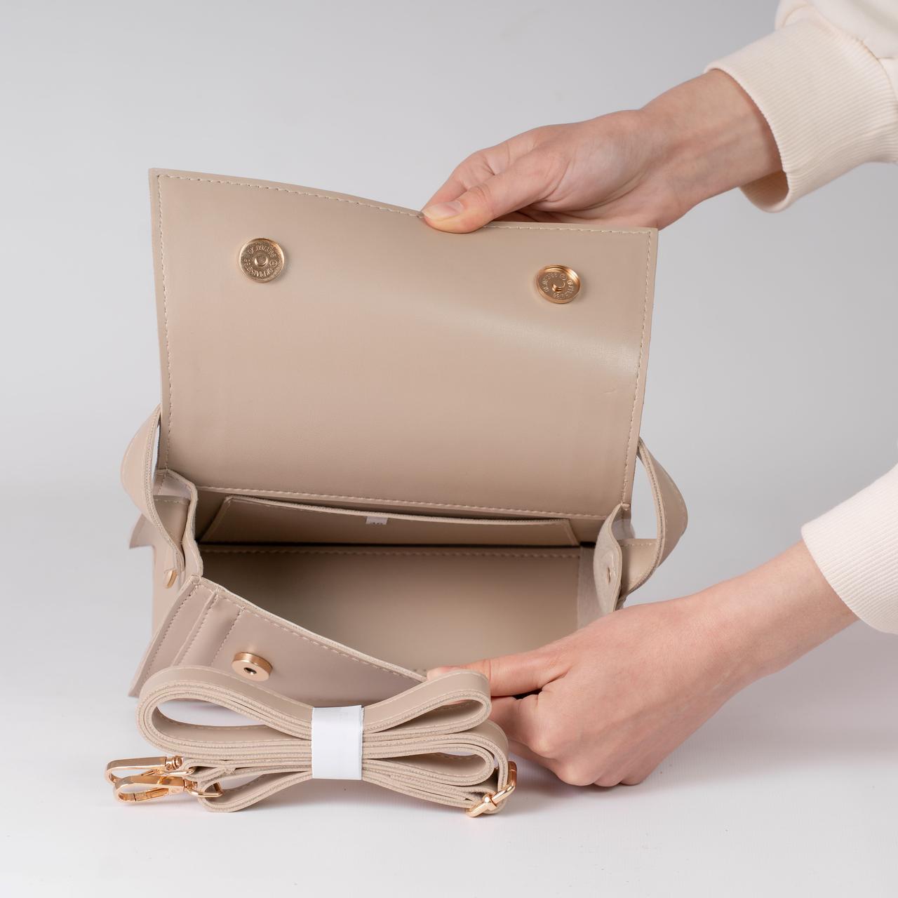 Сумка женская кросс-боди XENIA № 23-24 Светло-бежевый - фото 4 Сумка женская кросс-боди XENIA № 23-24 Светло-бежевый - фото 4