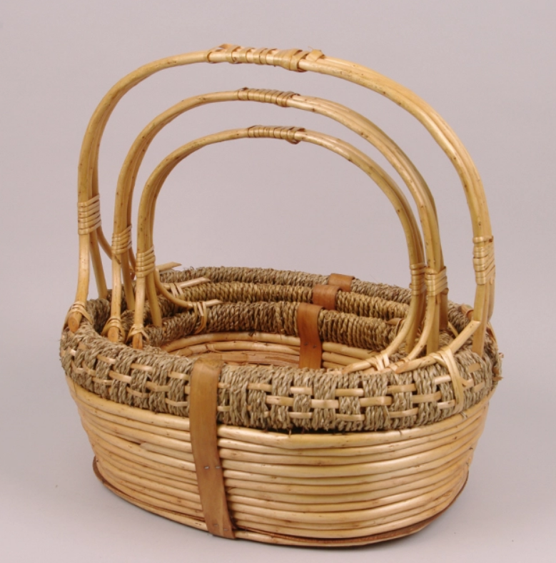 Комплект корзин из лозы 3 шт. (45998)