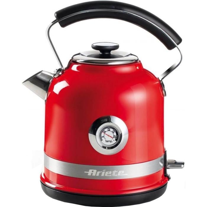 Электрочайник Ariete 2854 1,7 л 2000 Вт Stainless Steel Red (00C285400AR0)