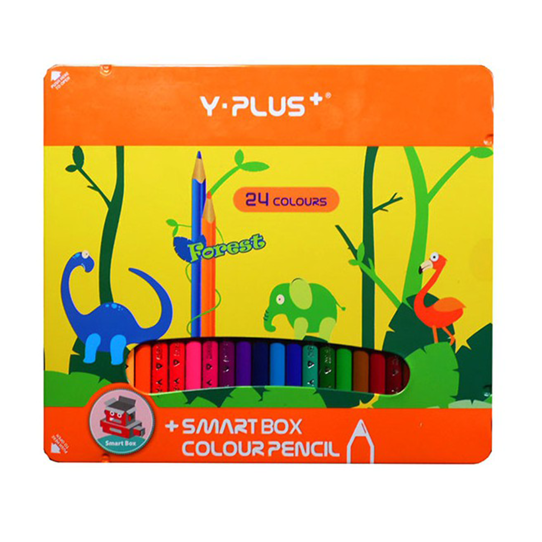 Олівці Y-Plus FOREST 24 кольори в упаковці Smart Box (PC180100)