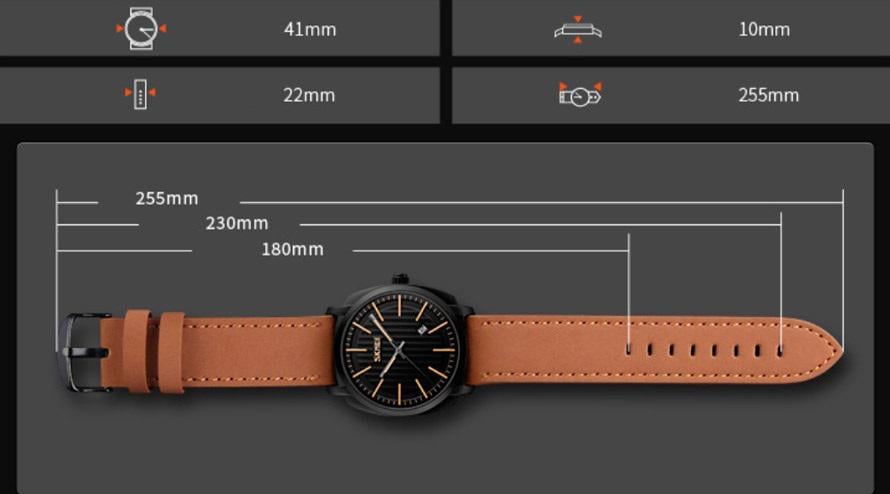 Наручний годинник чоловічий Skmei 9169 kowboy Коричневий (9169 brown) - фото 6