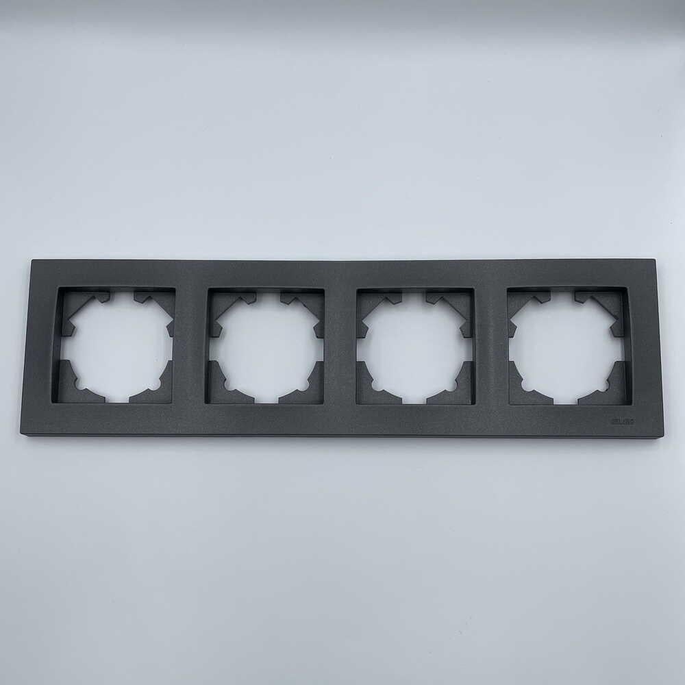Рамка ELBI VEGA 4-я Антрацит матовый (510-016700-228)