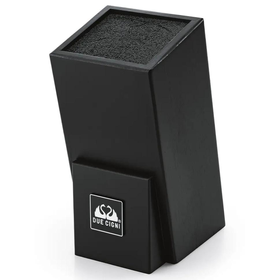 Подставка для ножей универсальная Due Cigni Wooden Черный (90411)