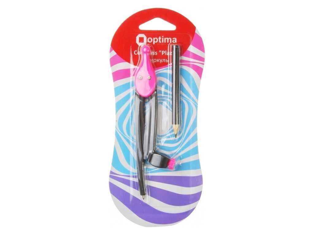 Циркуль Plazzy Optima для карандаша пластиковый Розовый (O81481)
