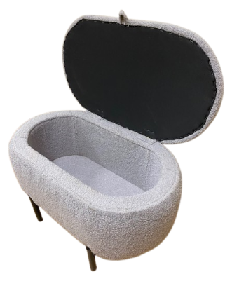 Пуф-банкетка Atlanta з верхом який відчиняється Сірий (28078911) - фото 2