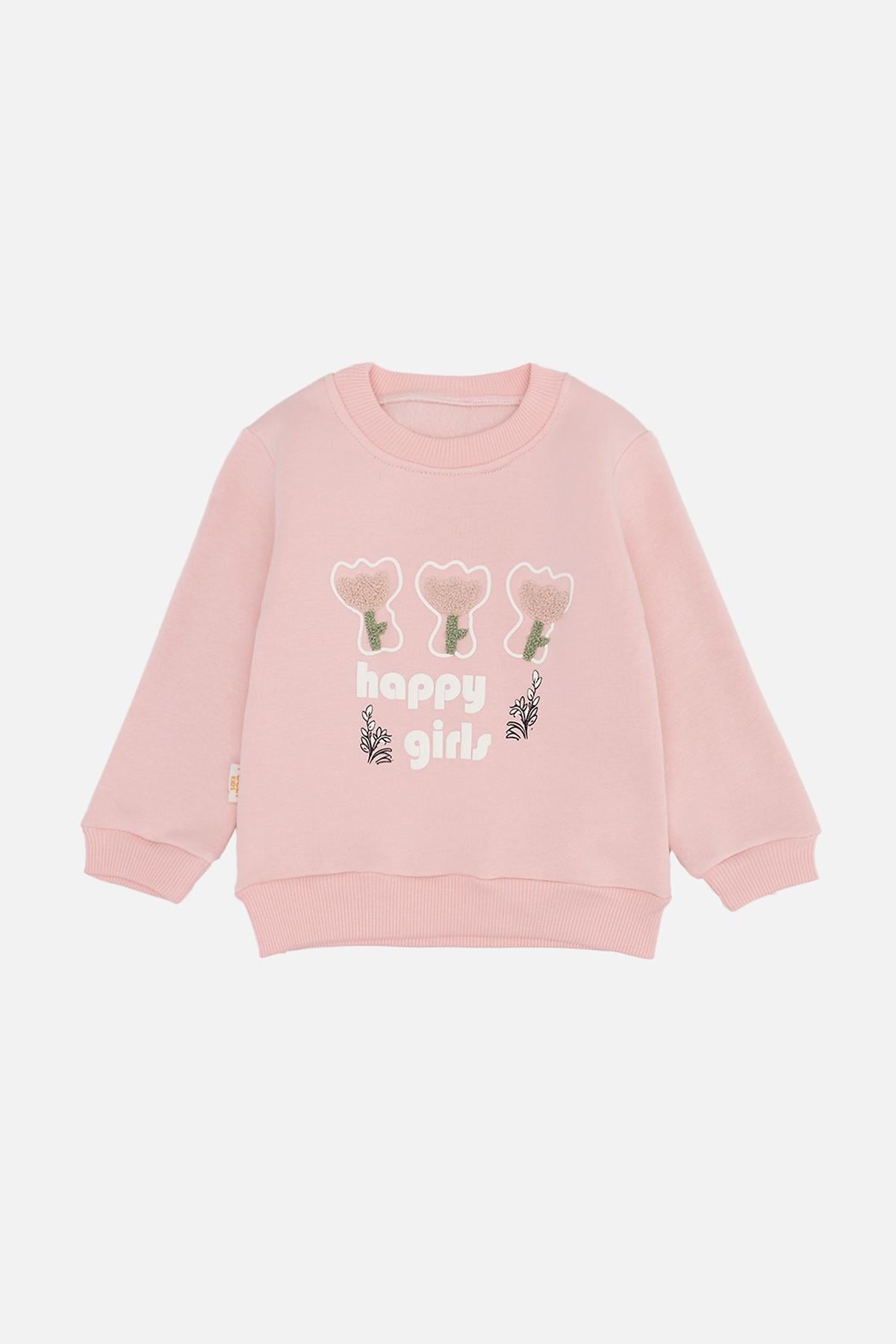 Свитшот для девочки ЦБ-00259034 98 см Розовый (28576457)