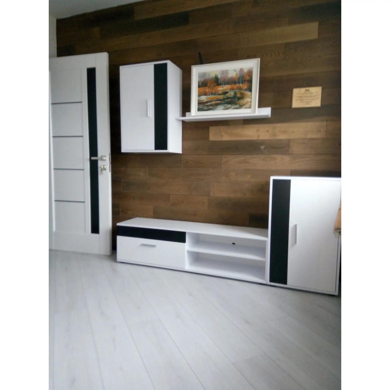 Стенка для гостиной модульная Гербор Мини Барато Нимфея альба/Черный (GRB-1916) - фото 2 Стенка для гостиной модульная Гербор Мини Барато Нимфея альба/Черный (GRB-1916) - фото 2