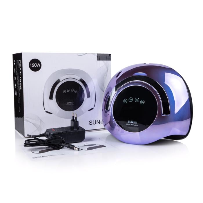 Лампа для манікюру SUN BQ-5T UV/LED 120 W MIRROR Violet - фото 4