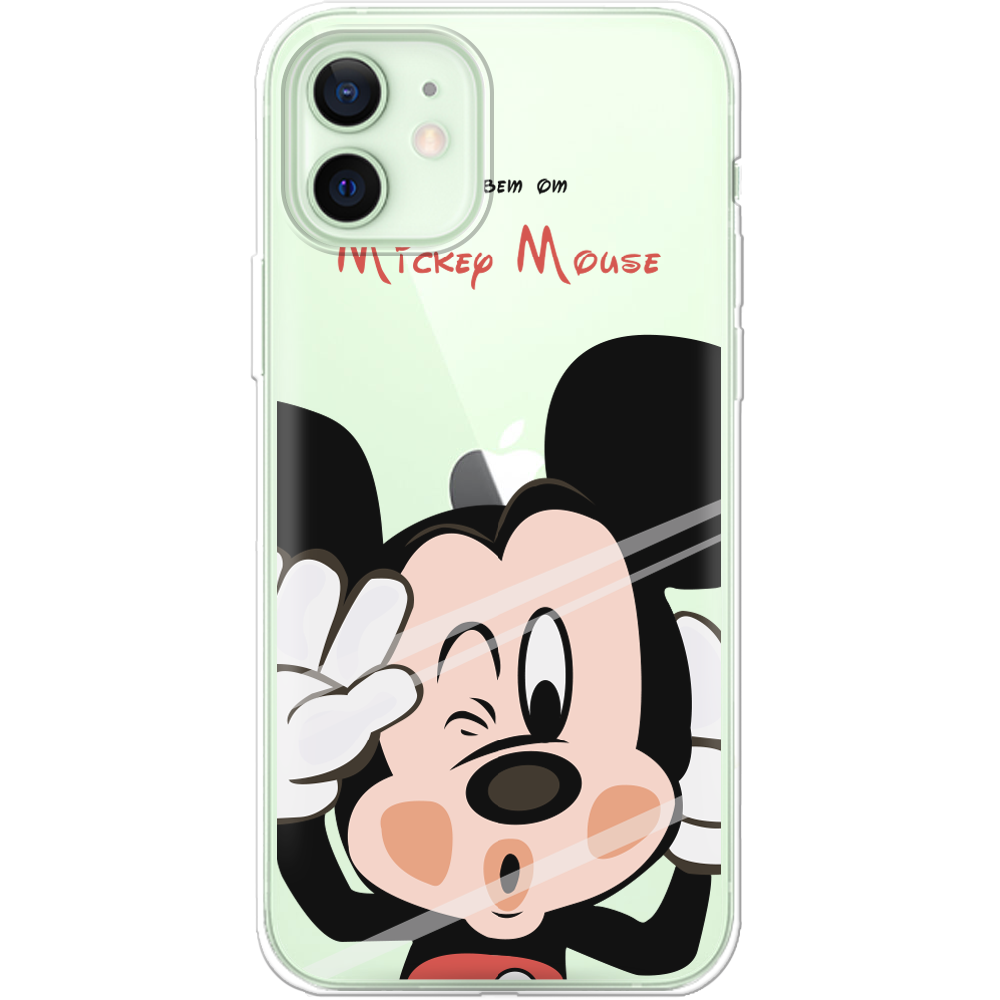 Чехол Boxface iPhone 12 Mister M Прозрачный силикон (41161-cc58-41086)