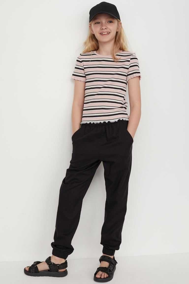Футболка детская H&M 979180П 152 см Розовый/Черный (9469079470810)