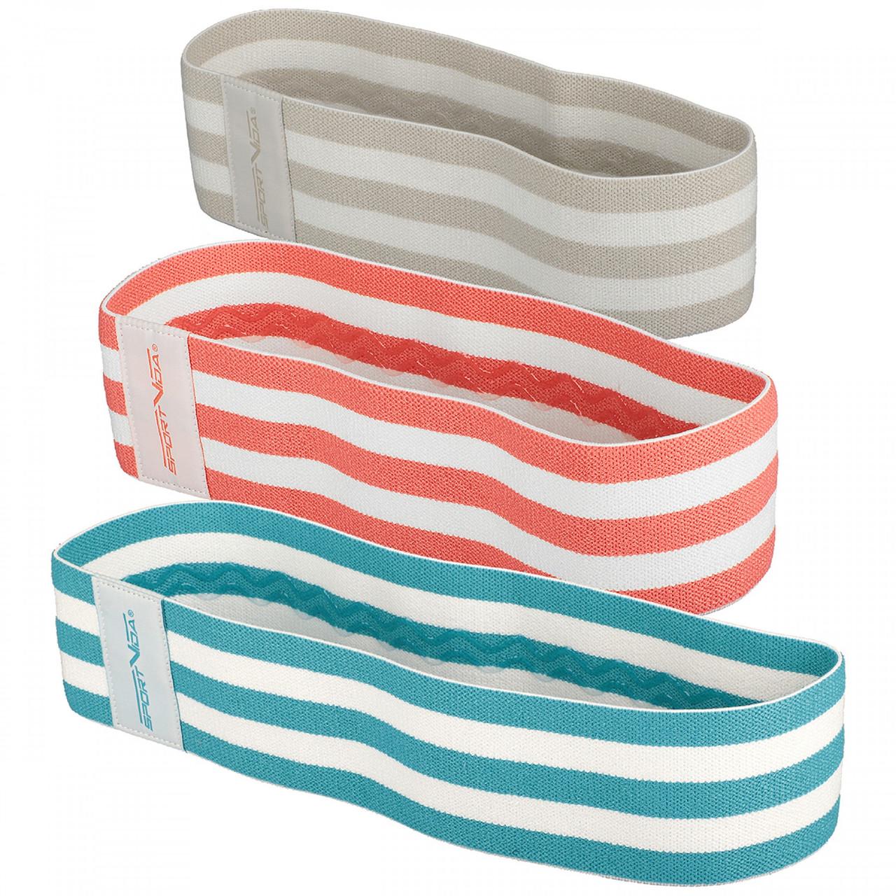 ᐉ Резинка для фитнеса и спорта SportVida Hip Band SV-HK0363 тканевая 3 шт.