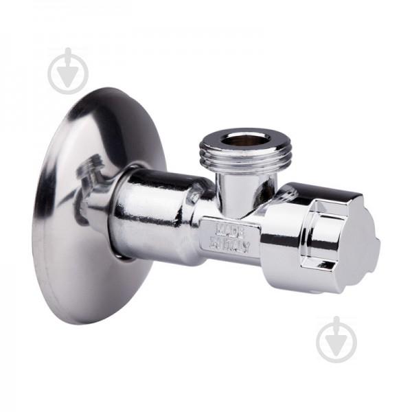Кран угловой Icma 519 1/2х1/2 с кран-буксой