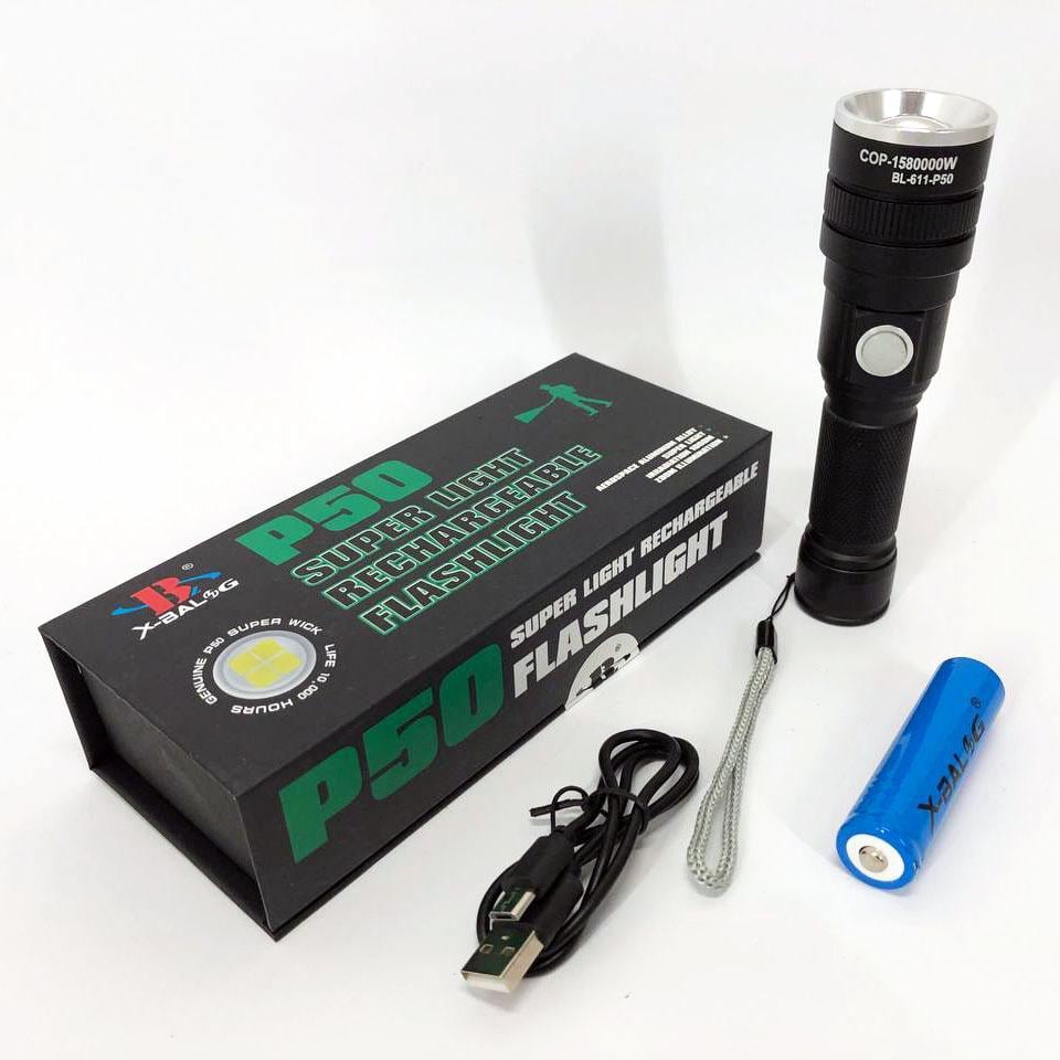 Фонарь аккумуляторный Bailong (BL 611-P50) - фото 7 Фонарь аккумуляторный Bailong (BL 611-P50) - фото 7