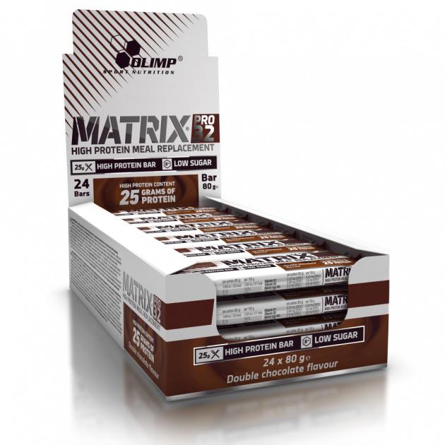 Протеїновий батончик Olimp Nutrition Matrix pro 32 24 х 80 g Chocolate