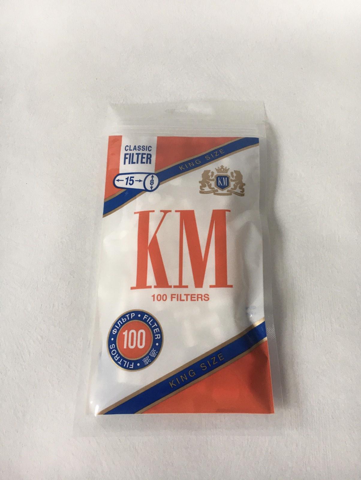 Фільтри для паління KM Filters Classic King Size 100 шт.