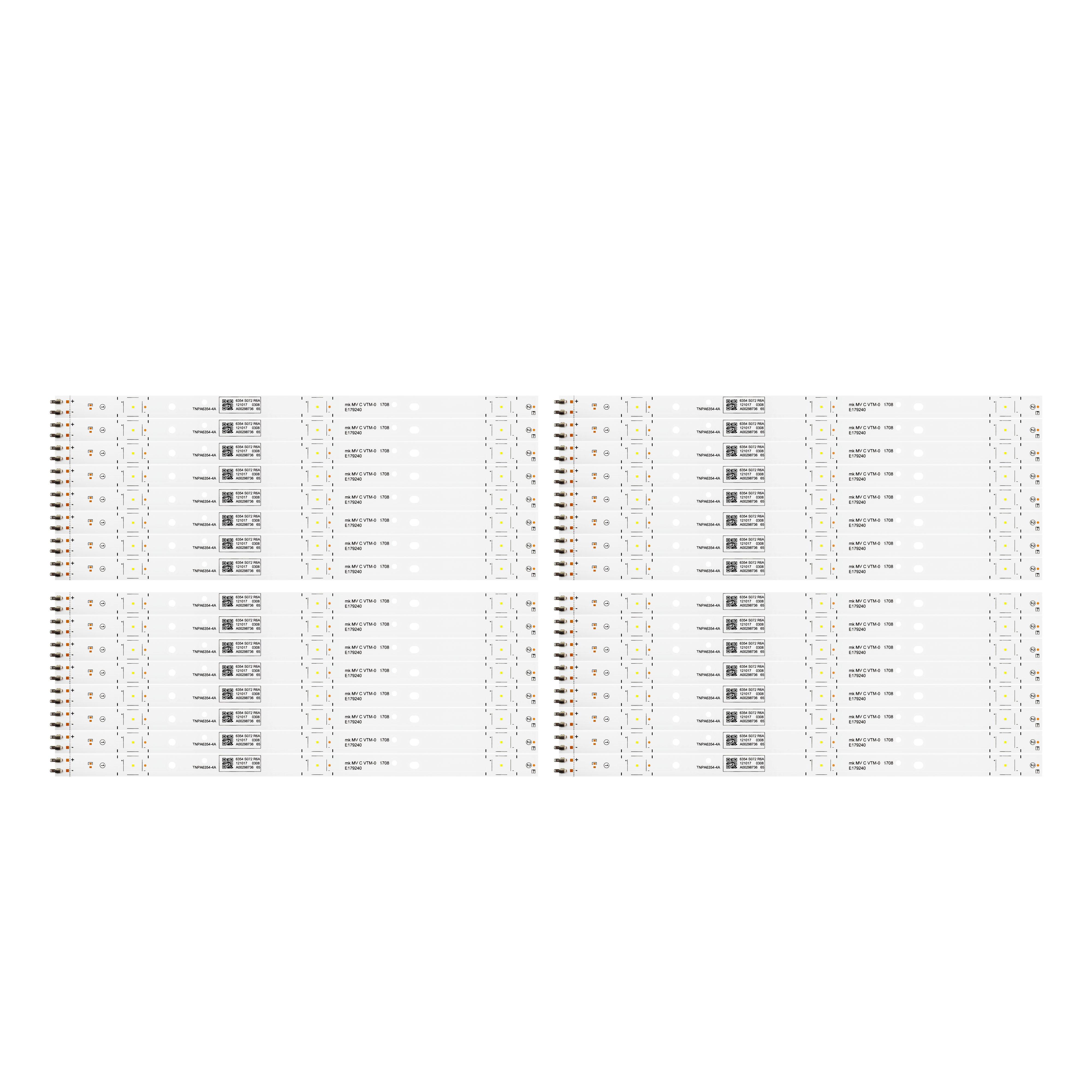 Комплект LED подсветки для TV TNPA6354-4A TH-T65EX600K TH-65EX600W TH-T65EX600K TX-65FX600B TC-65FX600B 65" 32 шт. (ART-13673)
