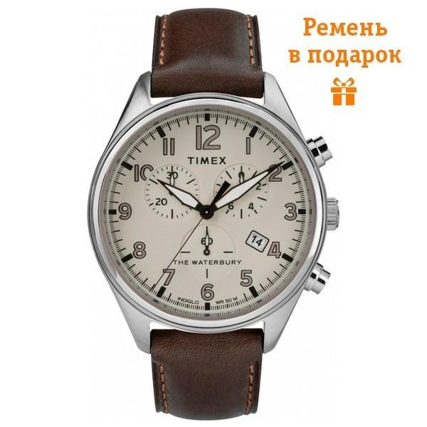 Наручний годинник чоловічий Timex Waterbury Chrono кварцевий Silver (Tx2r88200) Наручний годинник чоловічий Timex Waterbury Chrono кварцевий Silver (Tx2r88200)
