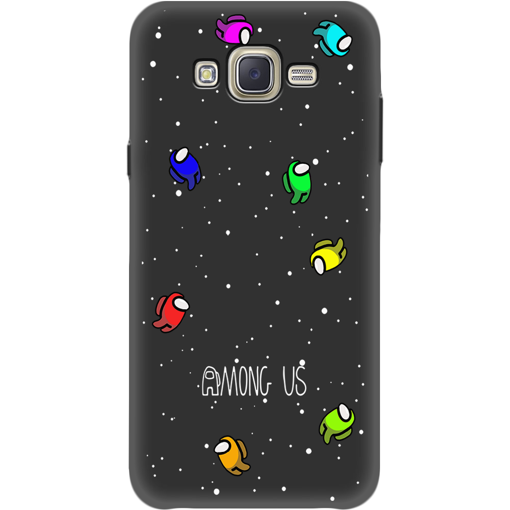 Чохол BoxFace Samsung J700H Galaxy J7 Among Us Invisible Чорний силікон (24496-bk76-35121)