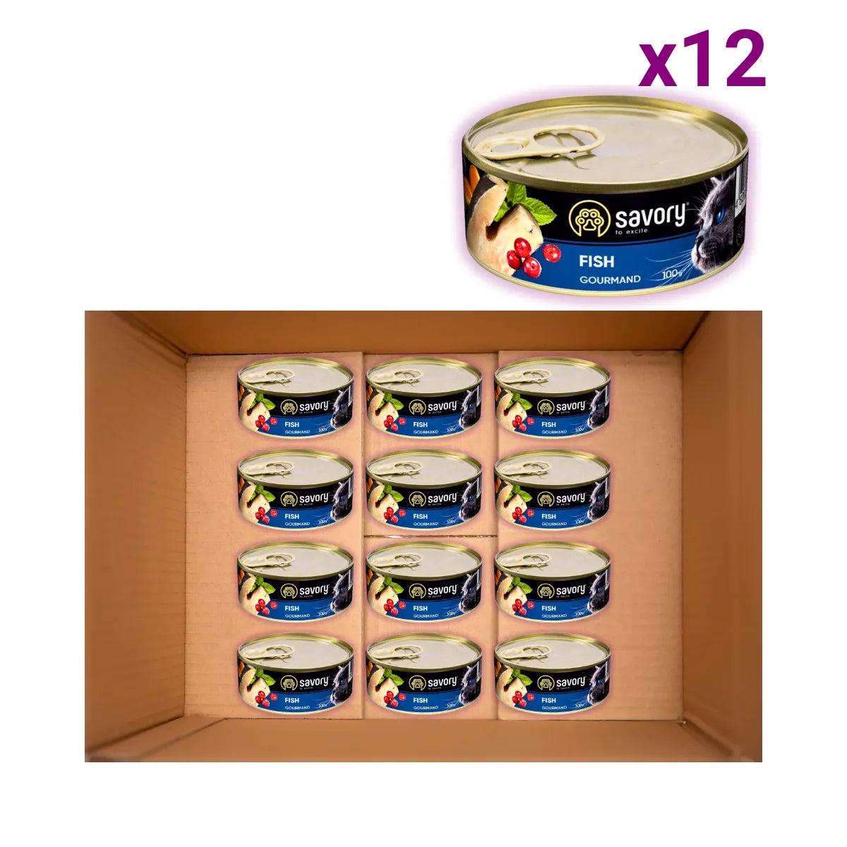 Корм влажный для привередливых кошек Savory с рыбой 100 г х 12 шт. (P30631) - фото 2 Корм влажный для привередливых кошек Savory с рыбой 100 г х 12 шт. (P30631) - фото 2