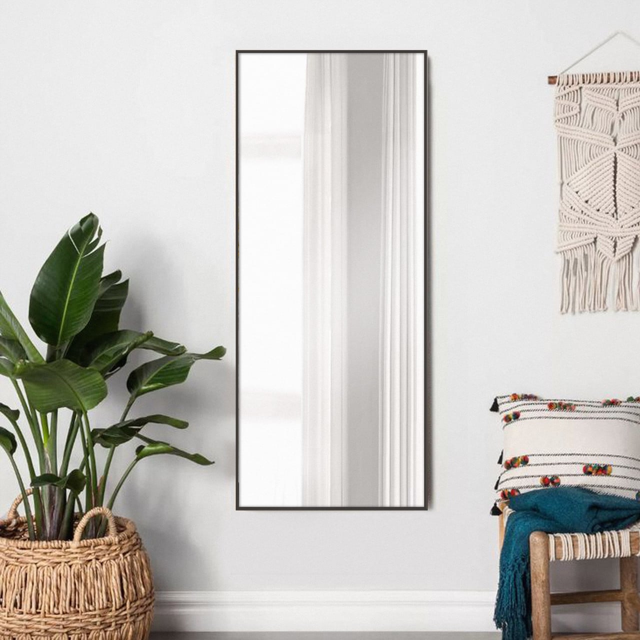 Дзеркало настінне в алюмінієвій рамі Art-Com 1500х700 мм Коричневий (Alum-Brown-28)