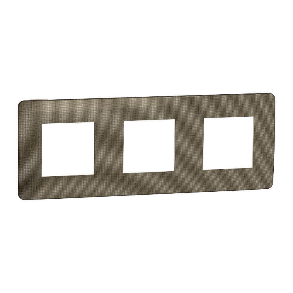 Рамка трехместная Schneider Electric Unica Studio Бронзовый/Бежевой (NU280651) Рамка трехместная Schneider Electric Unica Studio Бронзовый/Бежевой (NU280651)