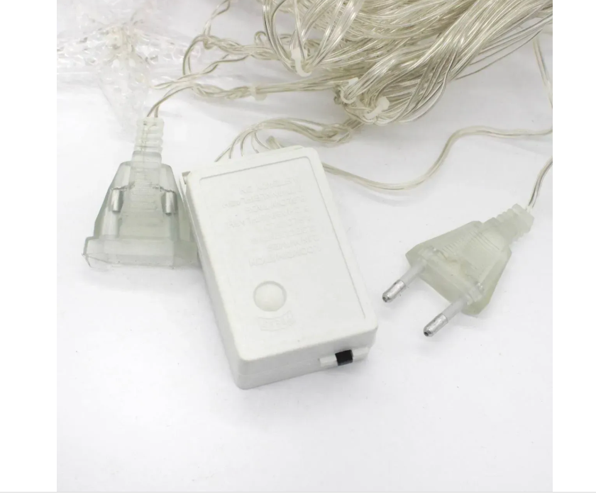 Гірлянда штора RGB фігурками 12 шт. 2,5 м (234560730_289) - фото 8