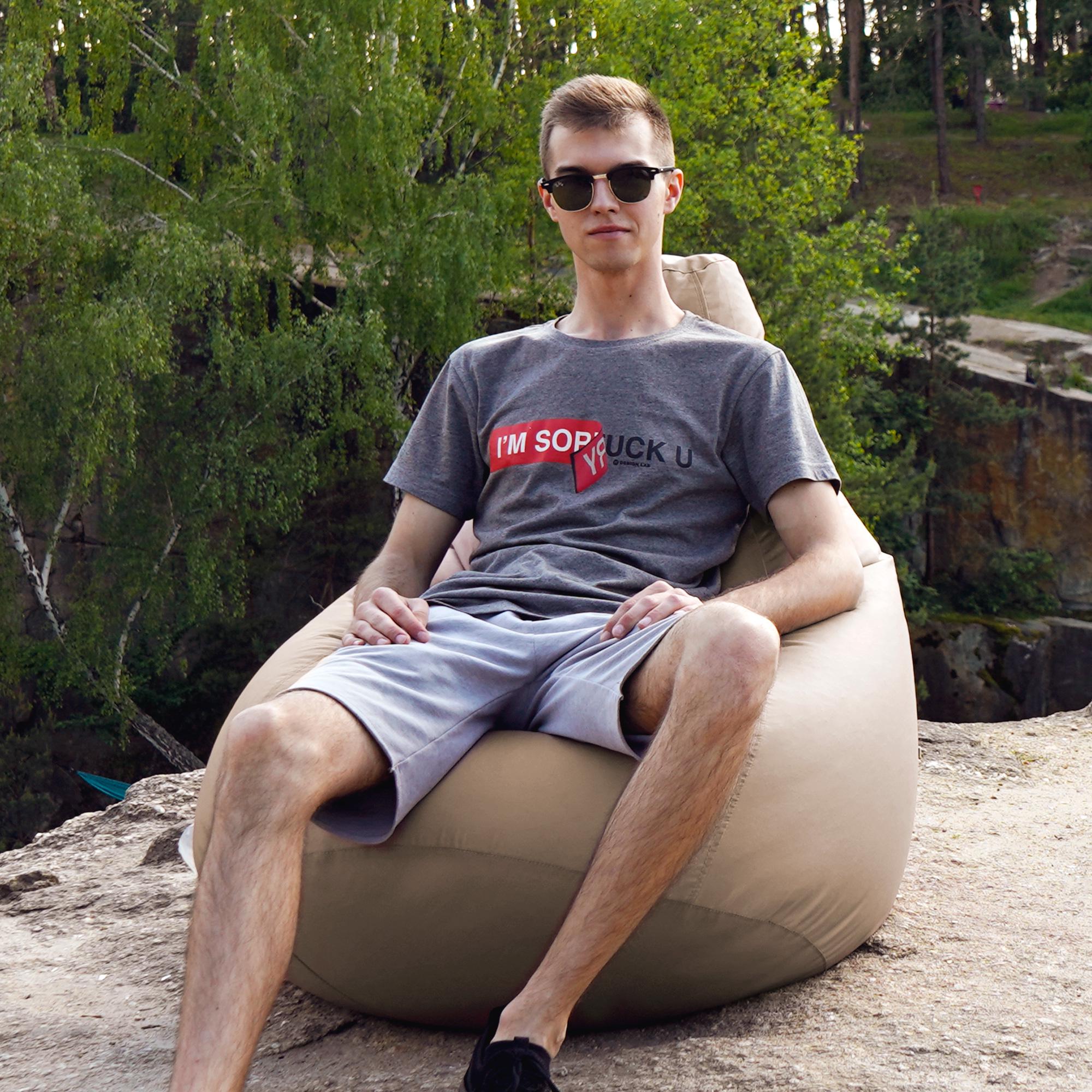 Крісло-мішок iQmebel Груша стандарт+ оксфорд Кава з молоком - фото 3 Крісло-мішок iQmebel Груша стандарт+ оксфорд Кава з молоком - фото 3