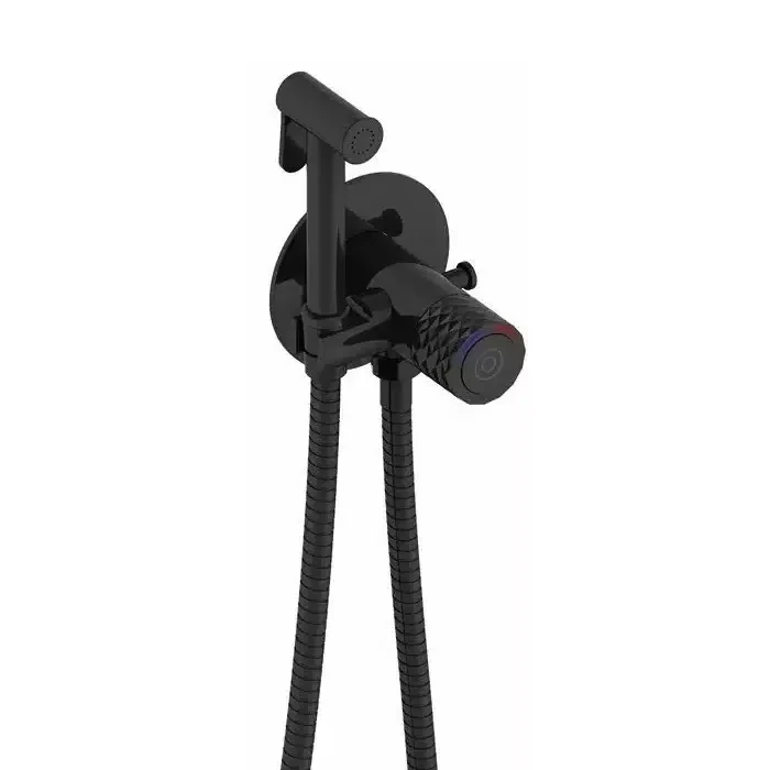 Гигиенический душ скрытого монтажа Gappo G7288-6 с крючком Черный (G7288-6) Гигиенический душ скрытого монтажа Gappo G7288-6 с крючком Черный (G7288-6)