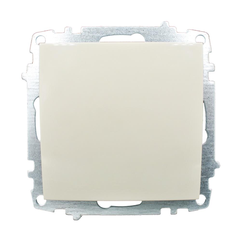 Вимикач EL-BI ZENA кремовий без рамки Білий (2011)