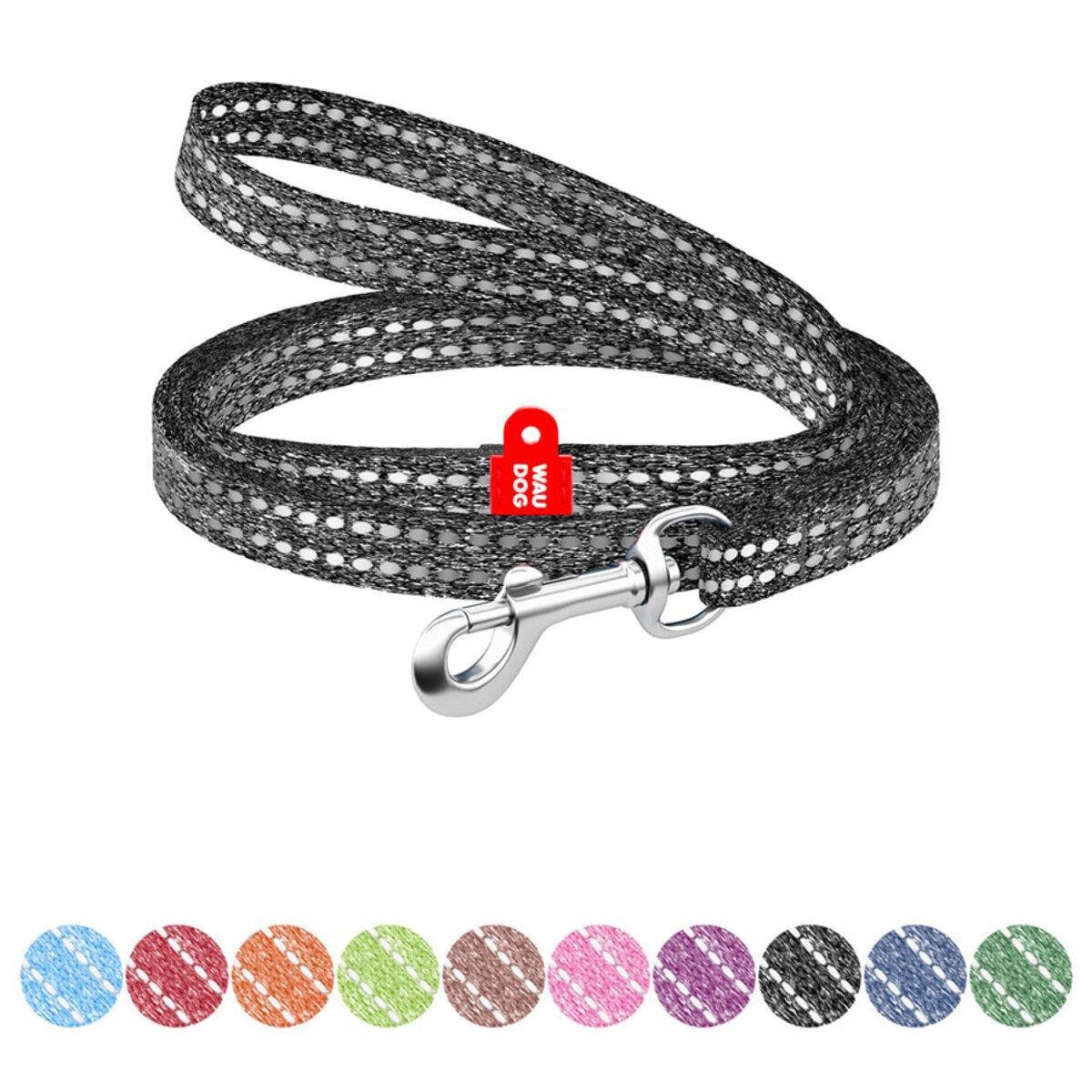 Поводок для кошек/мелких пород собак Waudog Re-cotton светоотражающий XS 10 мм х 200 см Серый (164411 Col) - фото 2 Поводок для кошек/мелких пород собак Waudog Re-cotton светоотражающий XS 10 мм х 200 см Серый (164411 Col) - фото 2