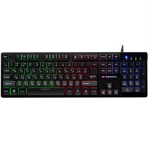 Клавіатура 2E 2E-KG280UB gaming KG280 LED USB дротова ENG/RU/UA Black (582353)