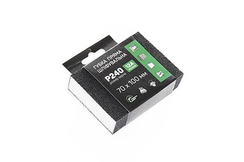 Губка абразивная Apro четырехсторонняя прямая P240