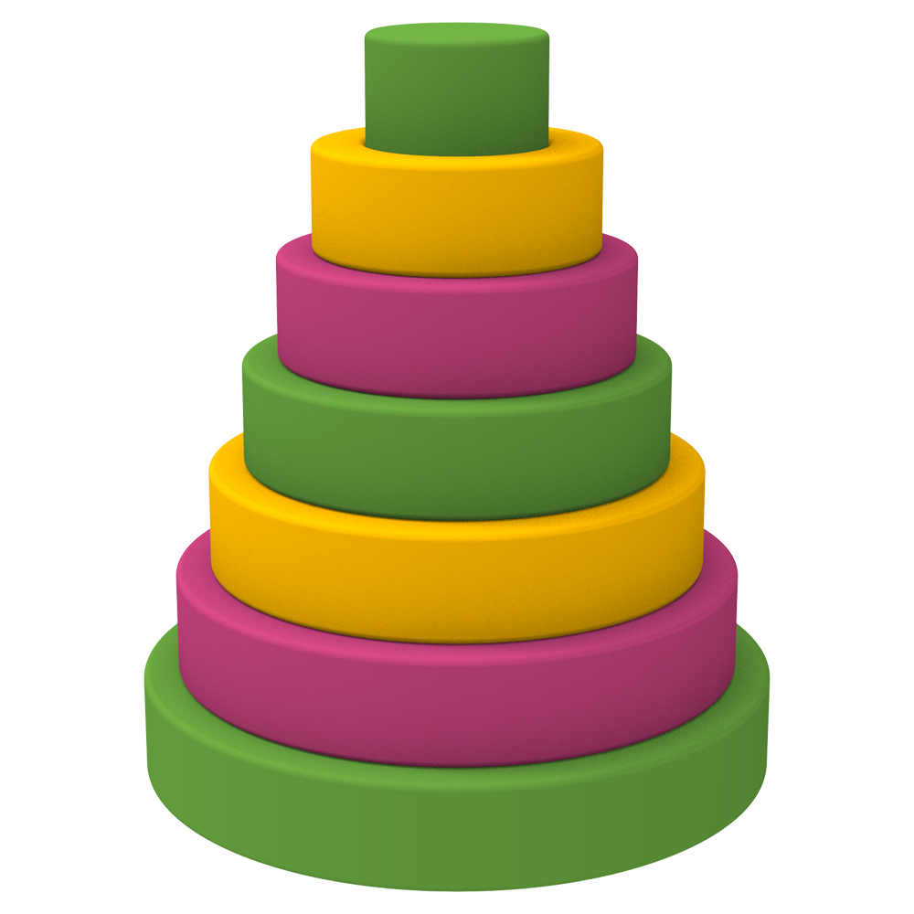 Набор мягких модулей Kidigo Пирамида 7 элементов 90х90х110 см Разноцветный (1419112874) - фото 2 Набор мягких модулей Kidigo Пирамида 7 элементов 90х90х110 см Разноцветный (1419112874) - фото 2