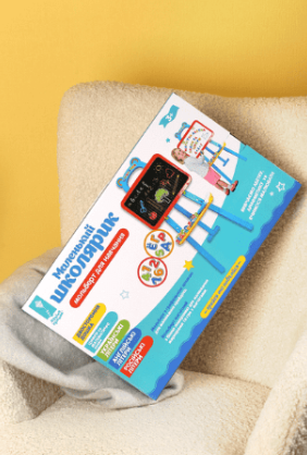 Мольберт дитячий 0703-RU двосторонній магнітний магнітні цифри/літери 3 мови (2709531594) - фото 7