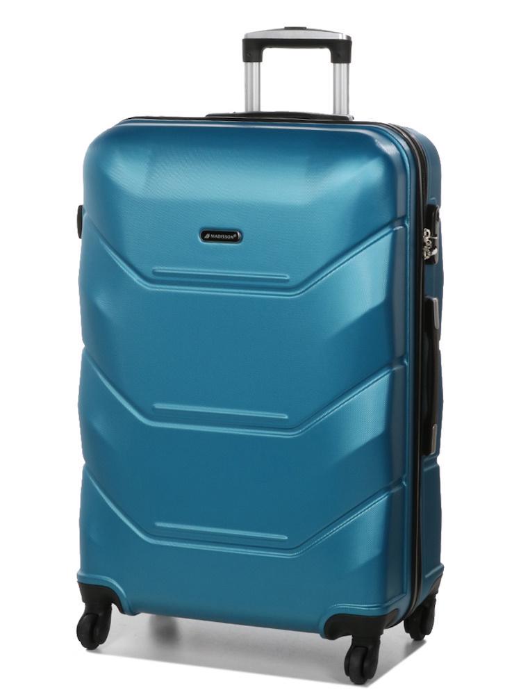 Чемодан большой Madisson Snowball 32303 L пластиковый 105 л Бирюзовый