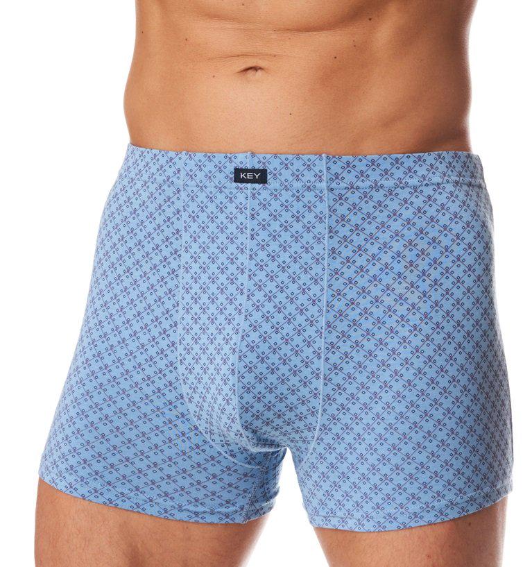 Трусы шорти мужские KEY MXH 839 А23 NI М 1 шт. Голубой с узорами (5904765658801 )