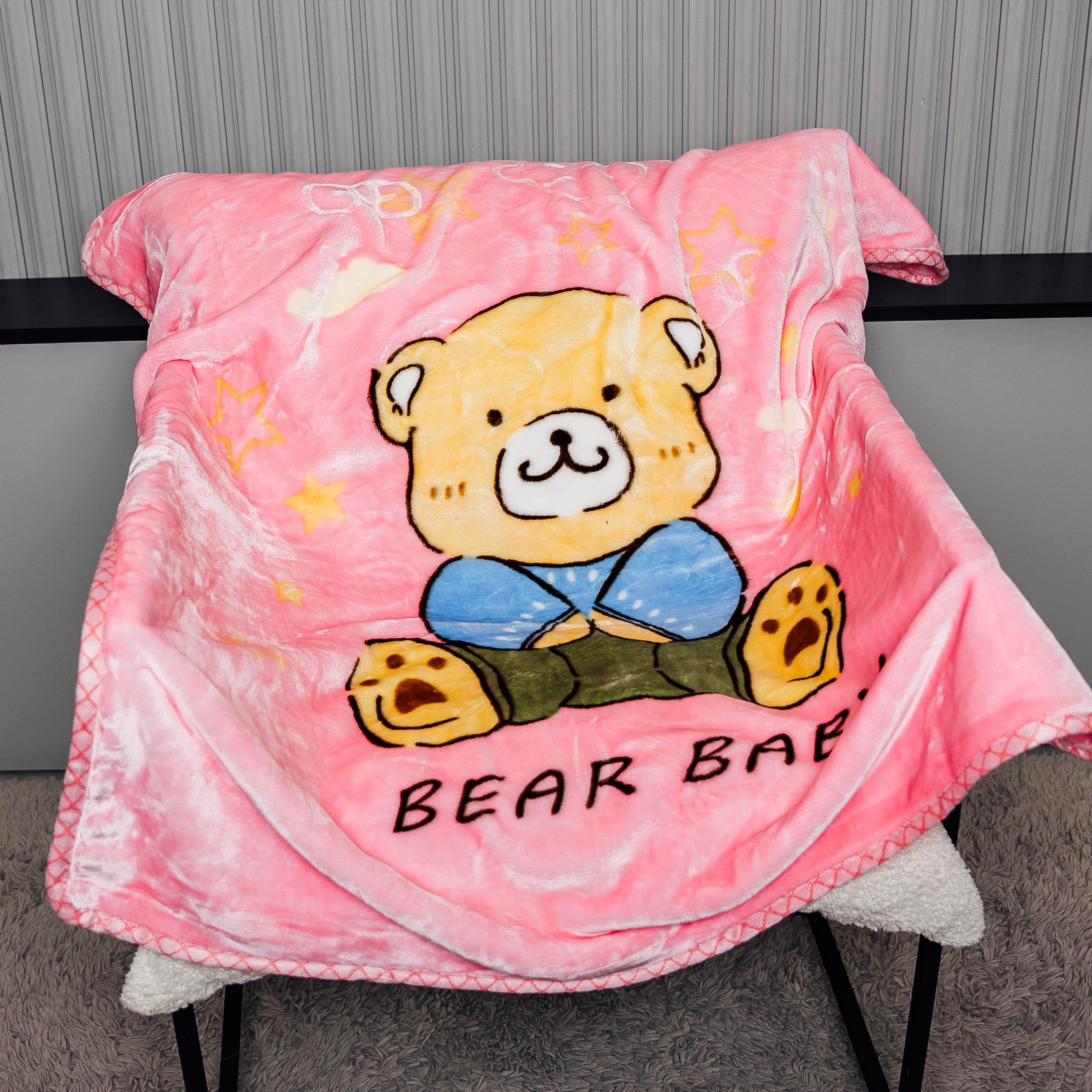 Плед детский 88130 Мишка 100х110 см Розовый (28081_107) - фото 1 Плед детский 88130 Мишка 100х110 см Розовый (28081_107) - фото 1