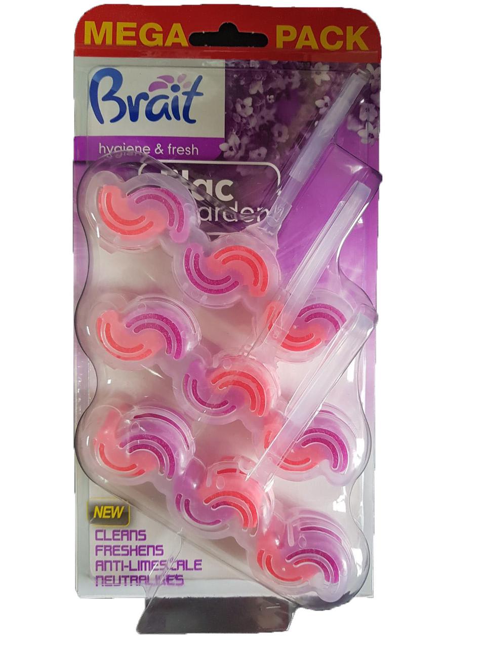 Блок для унитаза Brait Lilac Garden Megapack Сирень 45 г 3 шт.