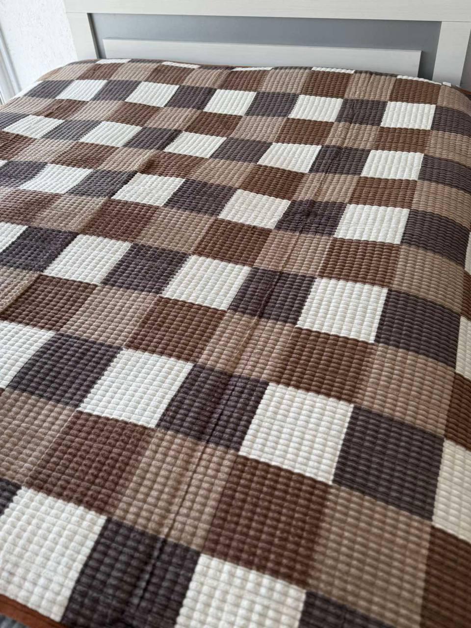 Покривало велюрове 200х230 см Коричневий (Д-al-klit-001) - фото 1 Покривало велюрове 200х230 см Коричневий (Д-al-klit-001) - фото 1