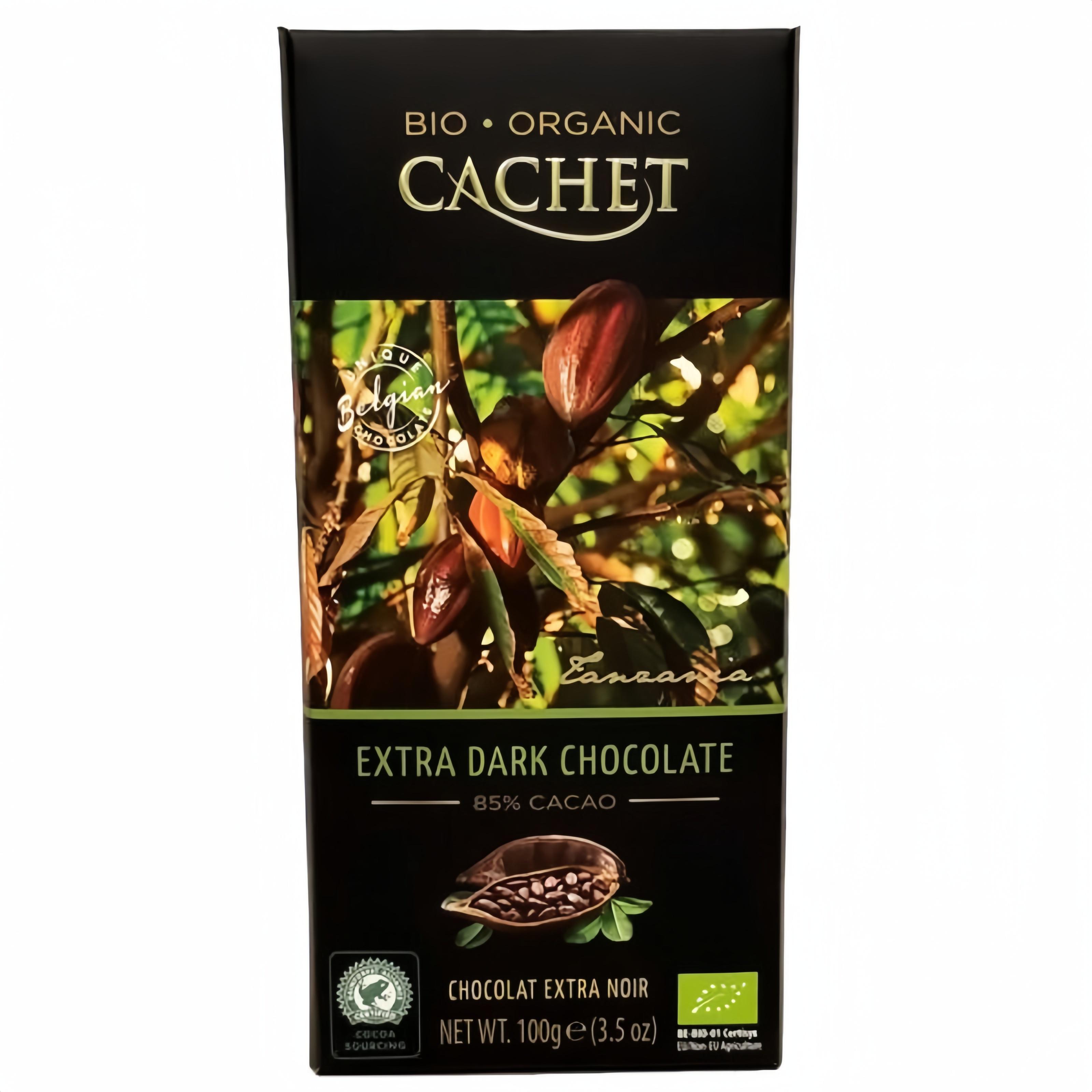 Шоколад чорний Bio Organic 85% Cachet Extra Dark 100 г (13344329)