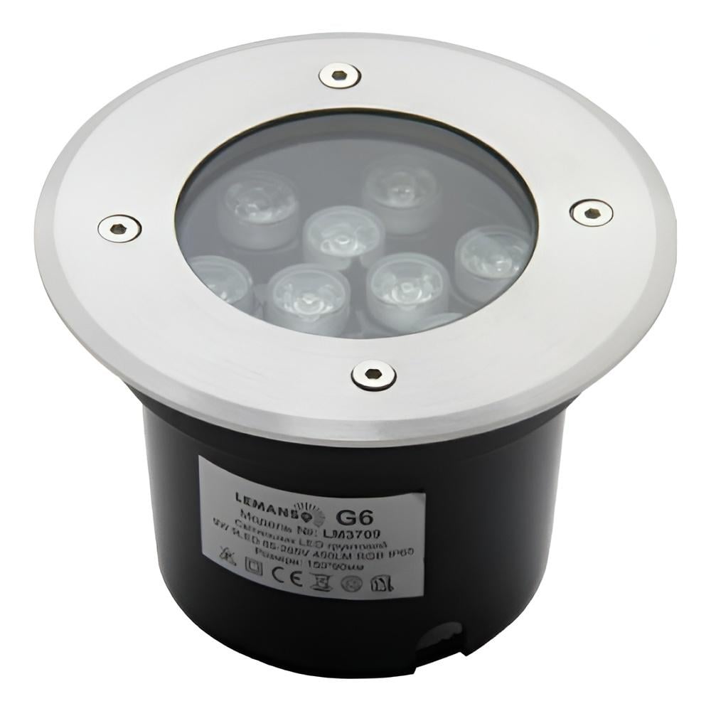 Светильник тротуарный LED Lemanso LM3709 9LED RGB 9W 450Lm (11814)