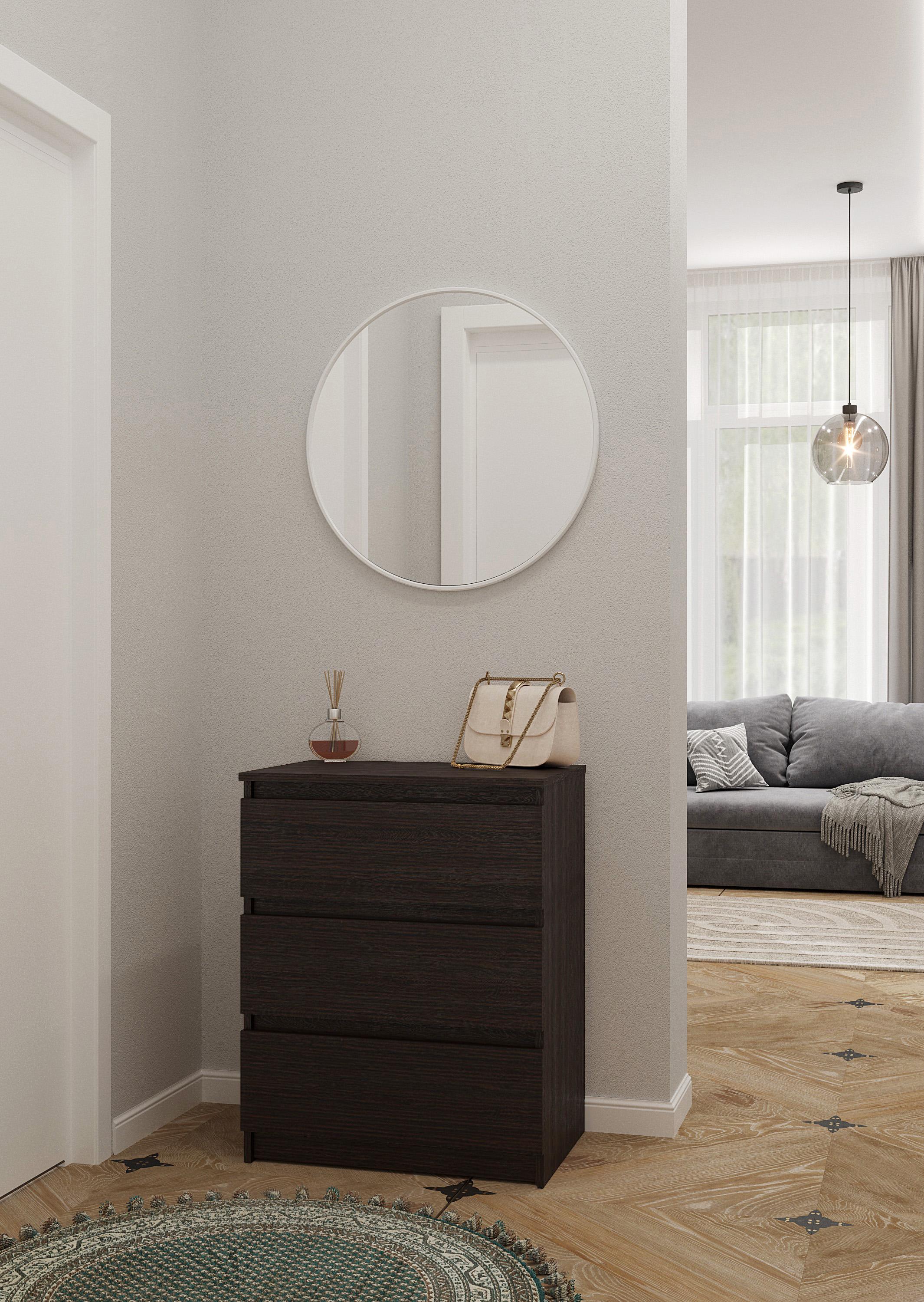 Комод на 3 шухляди Nt-217 603x758x403 мм Венге темний