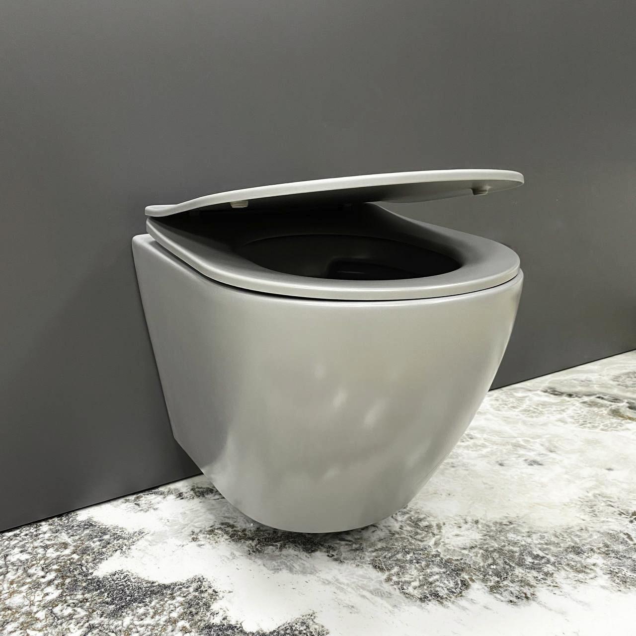 Унитаз подвесной VBI VULCANO Light Grey Matt (2619580572) Унитаз подвесной VBI VULCANO Light Grey Matt (2619580572)