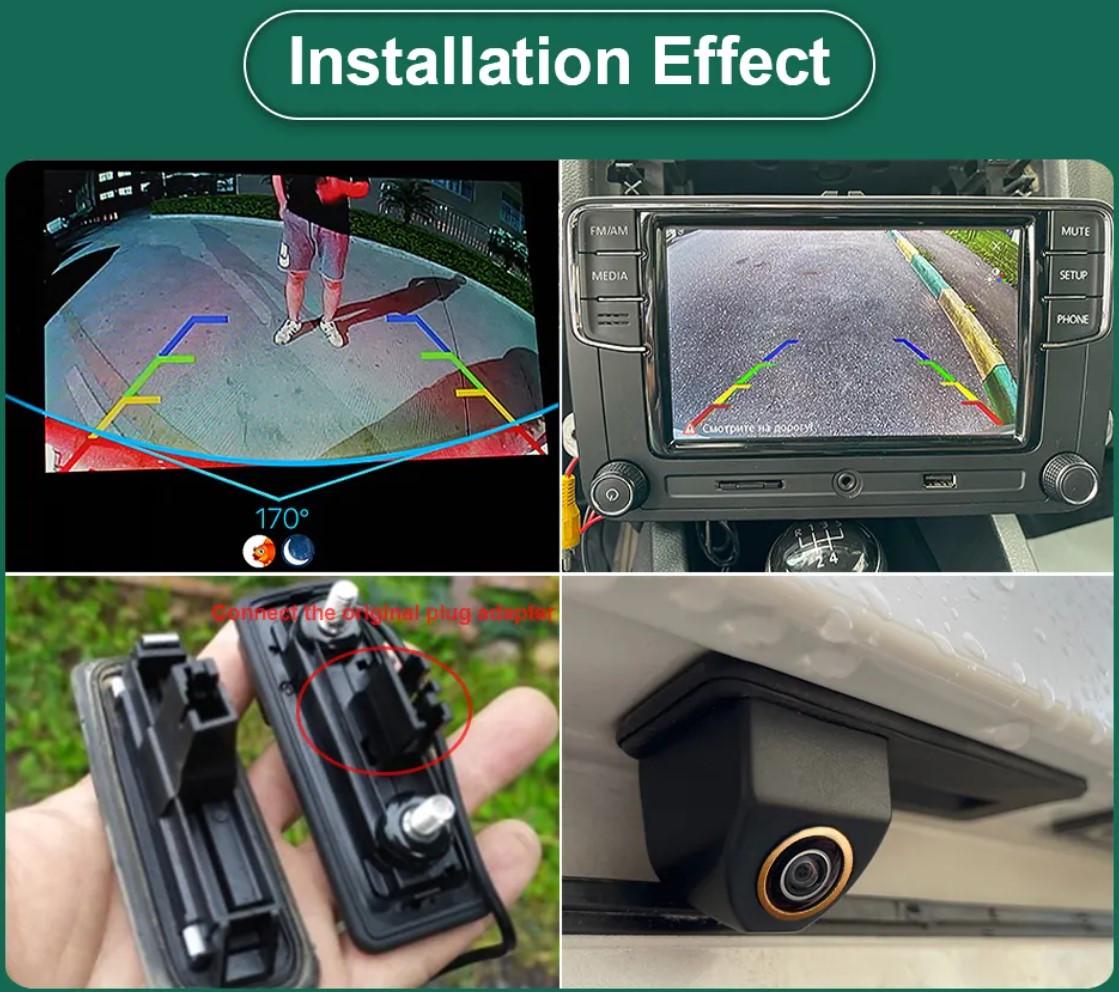 Камера GreenYi-AHD8012 Audi Skoda FULL HD штатная в ручку багажника с кнопкой 175° 1920x1080 - фото 7