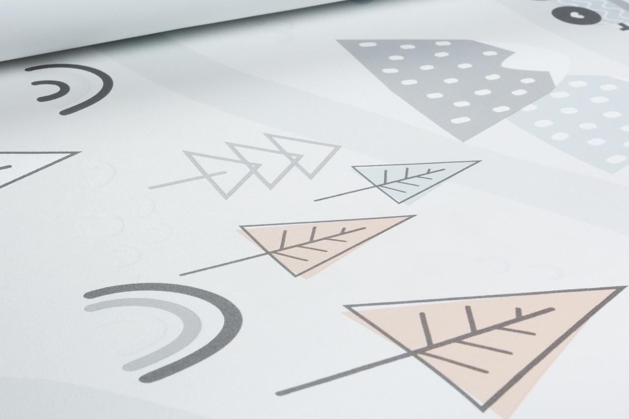 Шпалери флізелінові RASCH Kids World 2 302332 Декор вініл гарячого тиснення 0,53х10,05 м Бежевий