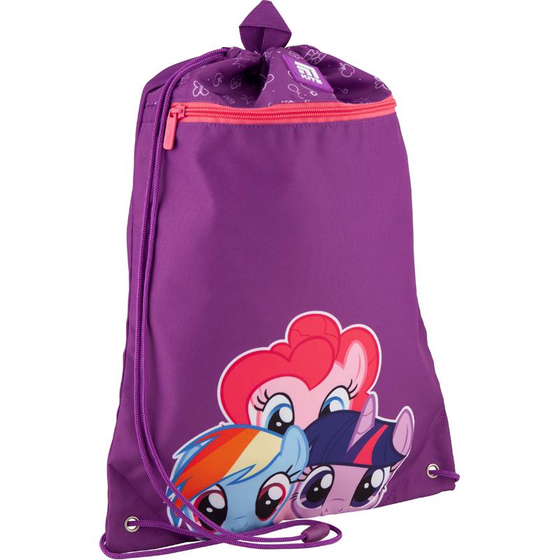 Сумка для обуви KITE My Little Pony с карманом 46x33 см Фиолетовый (LP20-601M-2)