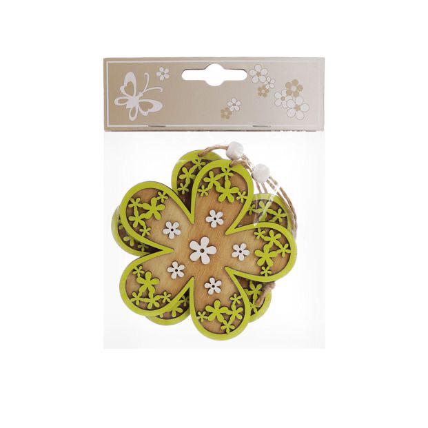 Декор великодній на підвісі BonaDi Квітка 10 см 2 шт Зелений (781-925) - фото 3 Декор великодній на підвісі BonaDi Квітка 10 см 2 шт Зелений (781-925) - фото 3